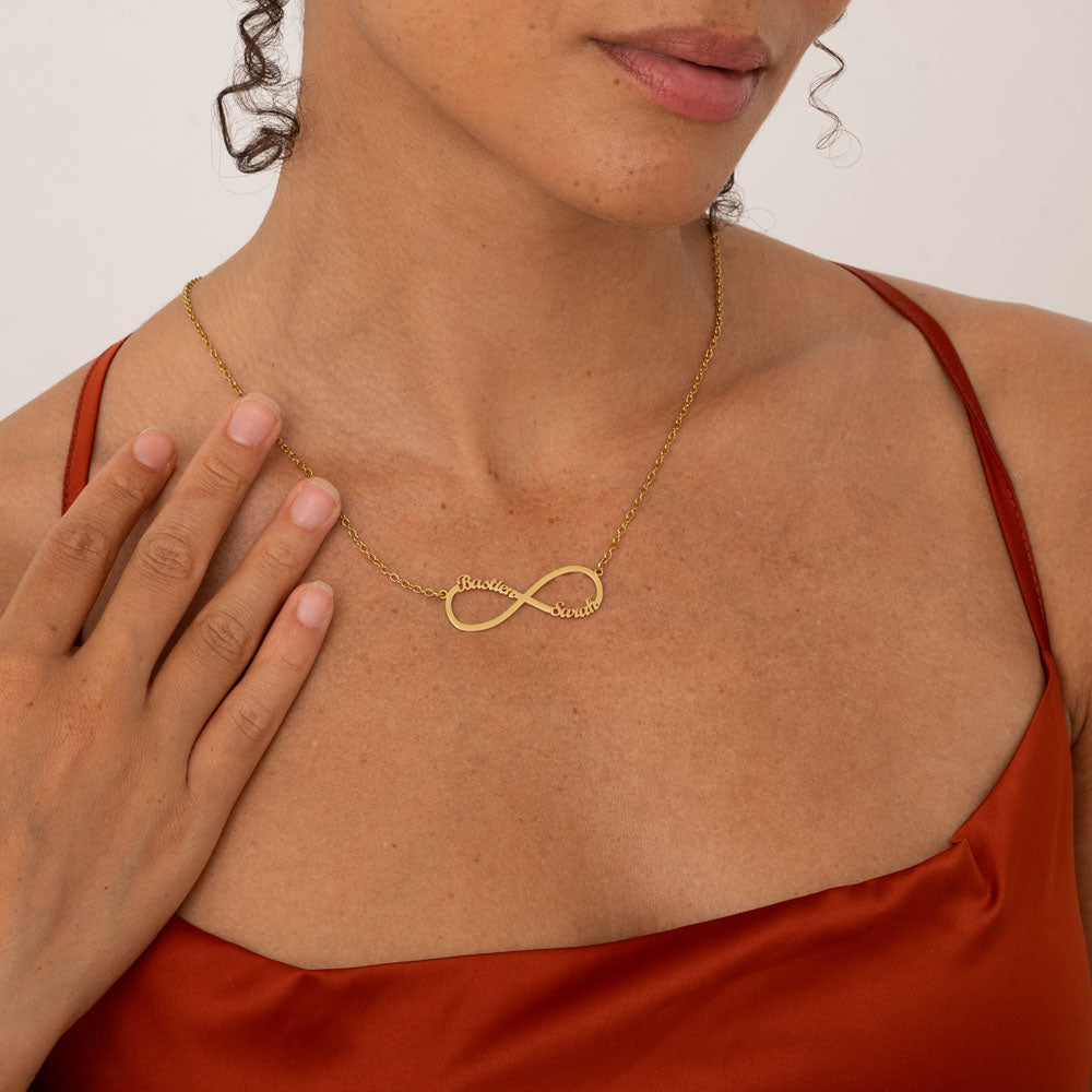 Collar Doble Nombres Infinito