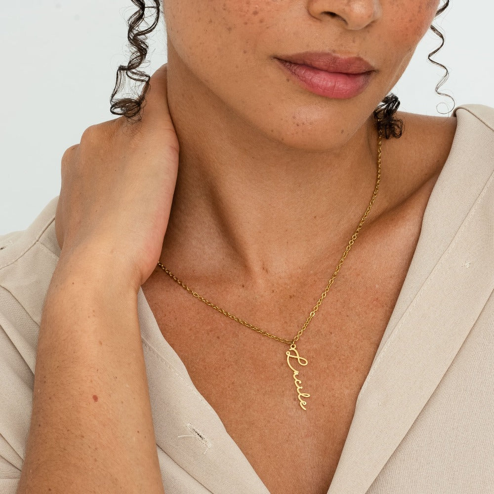 Collar Nombre Vertical Firma